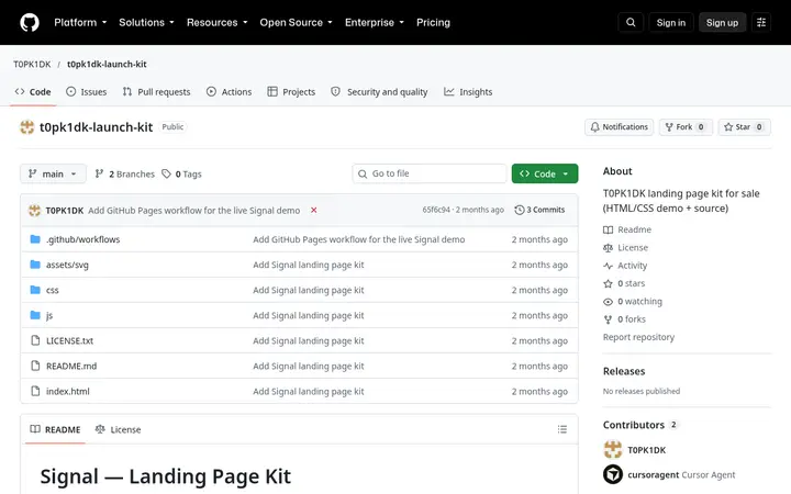 Screenshot of T0PK1DK Launch Kit