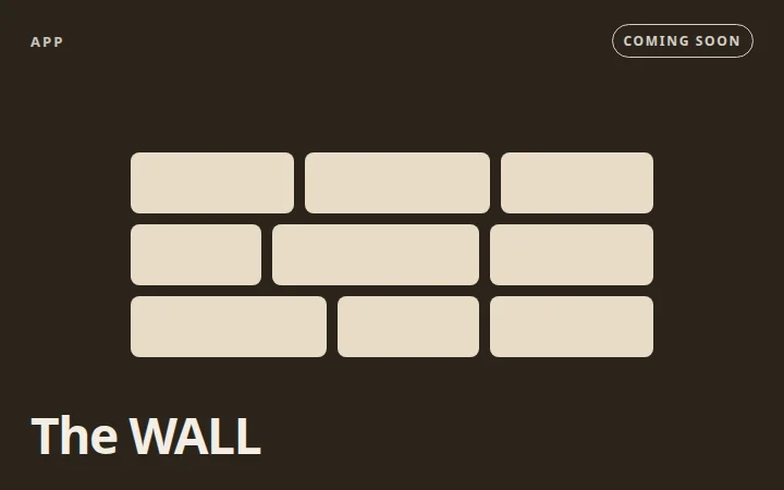 Coming soon art for The WALL